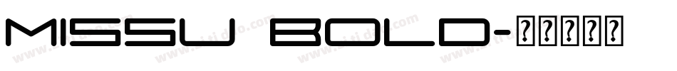 Missu Bold字体转换